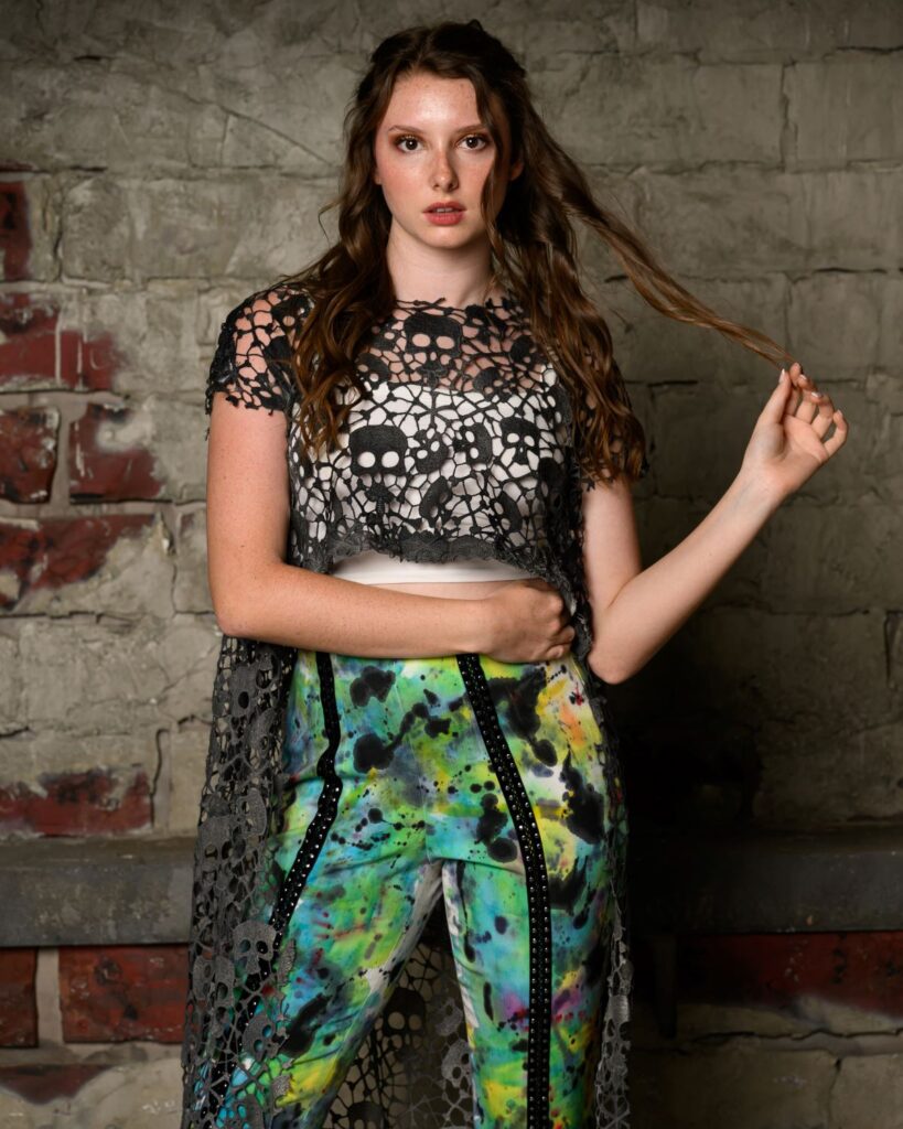 fashion model Custom fashion by Melissa Crosson at Unique Custom Threads