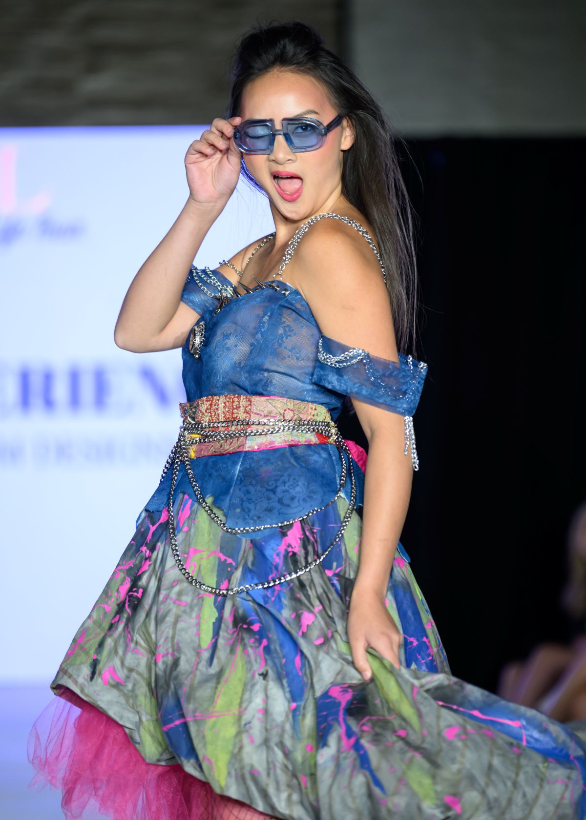 Model Adaline slays on the New York Fashion Week runway