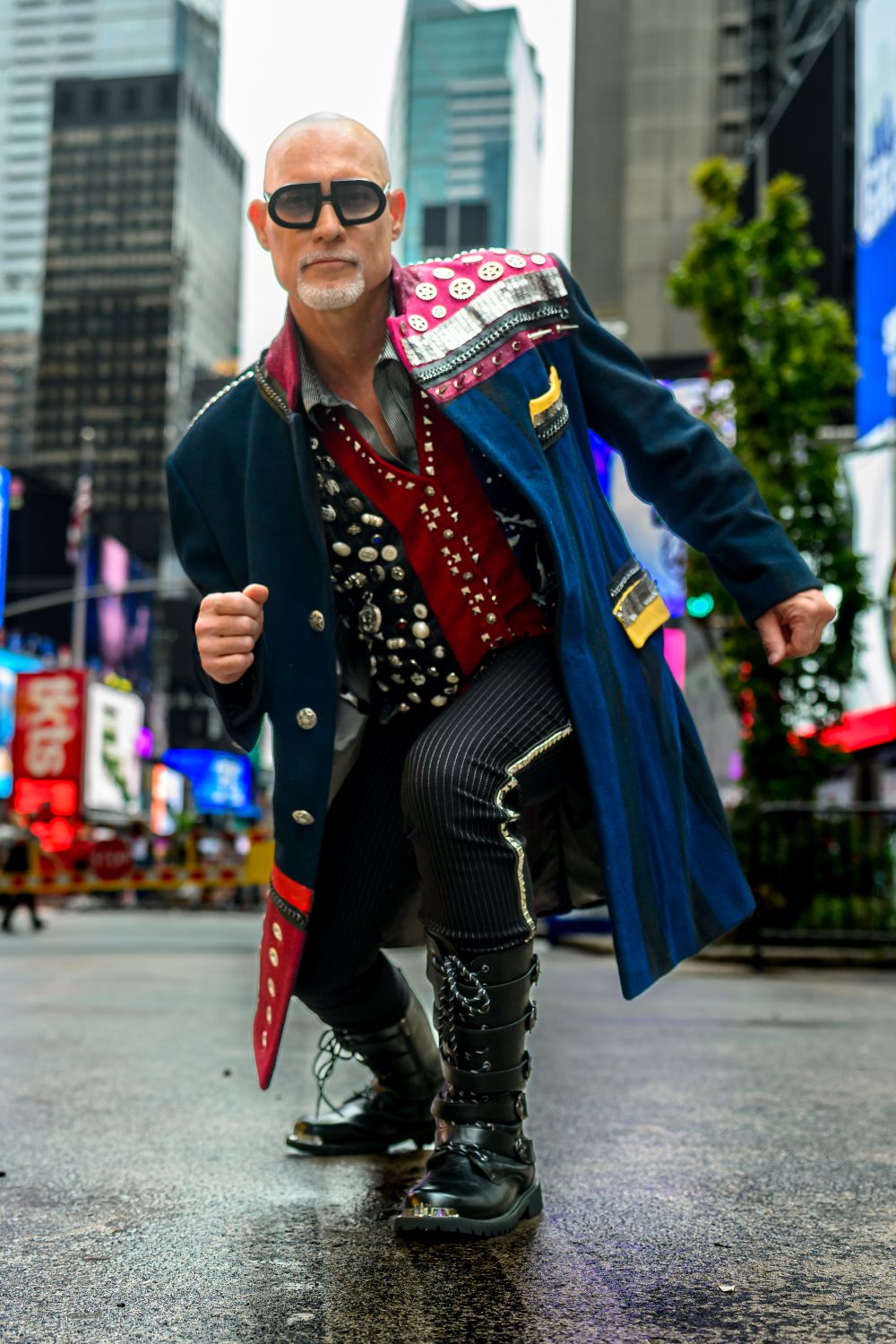 Rob rocking Unique Custom Threads fashion in New York City