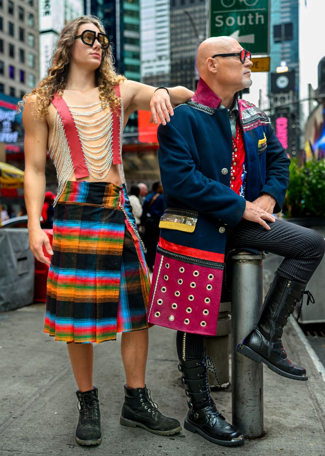 Upcycled punk rock fashion designed for New York Fashion Week